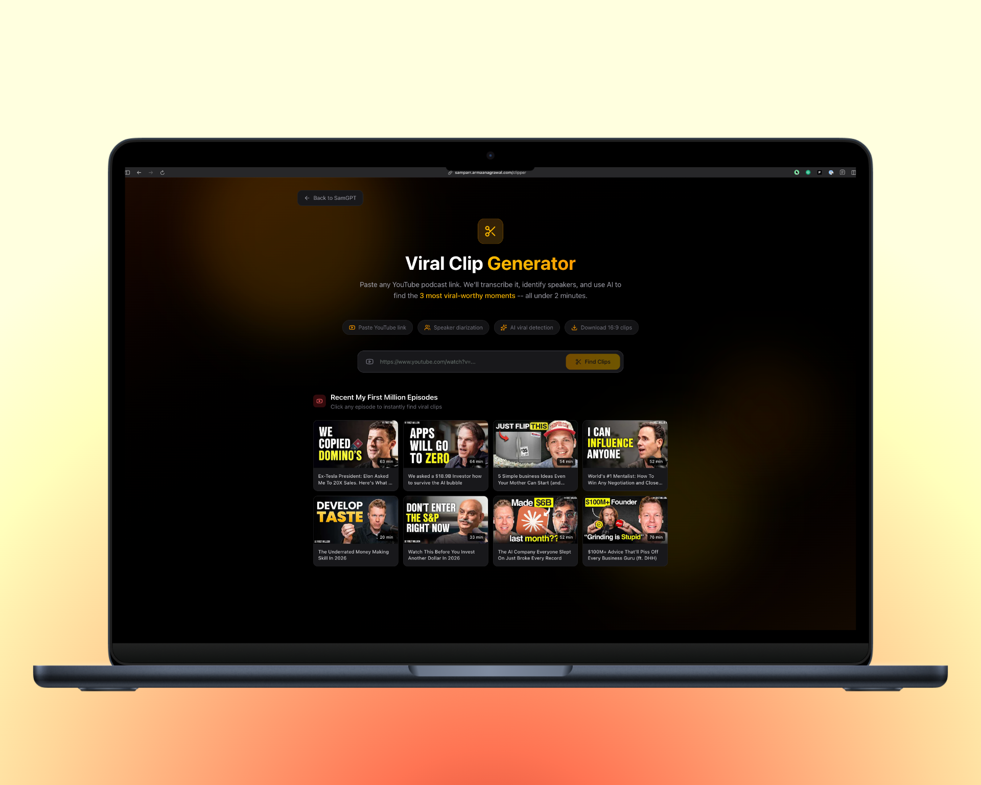 Viral Clip Generator preview